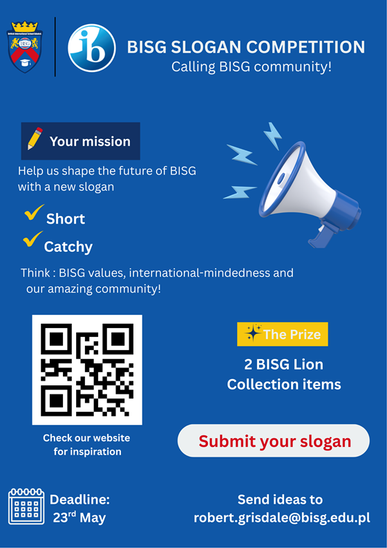 British International School Gdansk Slogan Competition